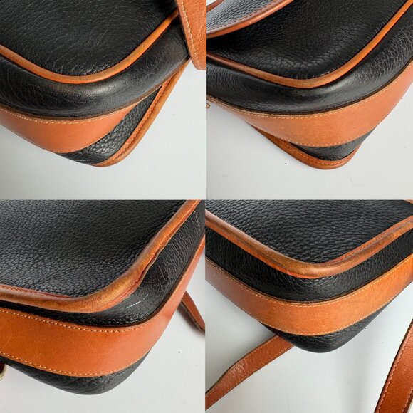 90s Dooney & Bourke All Weather Leather Large Equestrian Shoulder Bag St… - Picture 9 of 11